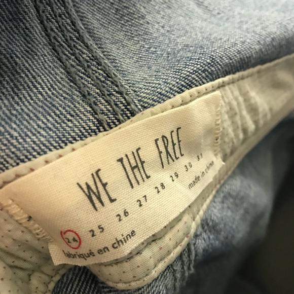 Free people we the free paisley denim overalls - Picture 5 of 9